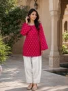 Lw 9341 Cotton With Bandhej Print Top With Bottom Collection
